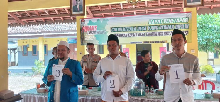 Ini, Nomor Urut Calon Kades Tunggulwulung