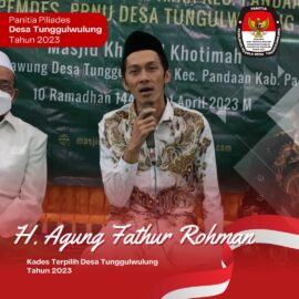 kades terpilih pada PILKADES Tunggulwulung tahun 2023