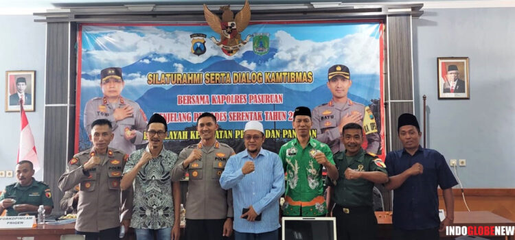 Silaturahmi Serta Dialog Kamtibmas Jelang Pilkades Serentak Tahun 2023 bersama KAPOLRES Pasuruan